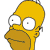 Pixelated yellow cartoon character with large white eyes, brown nose, and open mouth showing teeth, set against white background.