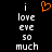 Pixelated text reads 'i love eve so much' in white on black, with an orange heart symbol above the left side of the text.