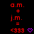 Red and purple pixelated text on black background with animated heart changing from purple to red.
