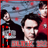 identical small images showing four people against a blue background with red and black stars, each labeled 'BLINK 182' in bold red text