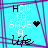 identical blue with purple lines, each displaying 'HOW TO SAVE A life' text and a heart symbol in varying colors