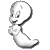 A pixelated cartoon ghost character on a gray background next to green text reading "Original Icons .com" on a dark green background.