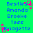 Green background with blue text listing names and pink square animations, arranged in two