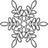 Static grayscale pixel art icon with symmetrical abstract pattern resembling a snowflake or tangled string on white background.