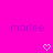 Bright pink background with two identical pixelated text labels and heart symbols below them.