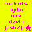 Pixelated text list on split background with star and stick figure icons, yellow-orange-pink color scheme.