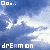 Animated contact sheet of a cloud background with changing text colors and small square icons, arranged in 4x4 grid across 13 frames.