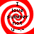 Four identical red and white spiral patterns with black text reading "I love summer not U --" arranged in a