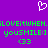 Purple background with white pixelated heart at top, green pixelated text repeating 'ILOVEITWHEN.ILOVEITWHEN. youSMILE:] youSMILE:] <33 <33' across three lines.