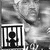 Black-and-white animated contact sheet showing three frames of a 50x50 pixel buddy icon featuring a person in athletic wear with visible text and a prison-bar symbol overlay.