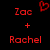 Red text and heart symbols above a pixelated portrait of a person with light hair against a black background.
