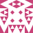 A static pixelated pattern with magenta and white colors, featuring diamond shapes at the top and bottom, four central dots arranged in a square, and triangular elements on the sides.