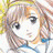 A 48x48 pixel buddy icon featuring a cartoon-style anime character with light brown hair and blue eyes on the left, paired with stylized text reading "Anime IM" and "c0m" on a black background to the right.