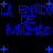 Blue pixelated text repeats across a black background with scattered blue stars, forming a wordwall pattern.