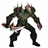 Pixelated character in dark armor holding a sword, standing against white background with text "I AM A NERD" on black background.