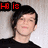 A person with short dark hair and glasses appears in four with changing text overlays: red "Hi!" top-left, pink "My Gay Go" top-right, cyan "How About yo" bottom-left, and a blank