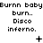 Pixelated text repeats across three with symbols between them, showing animation changes in symbol and dot patterns