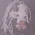 Two side-by-side pixelated figures with long hair, one in gray tones and the other in red tones, both facing forward.