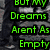 Three vertical display text over distinct backgrounds with animated blue light effects in the center