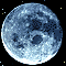 12 moon phase images arranged in three of four, showing full to new moon transitions with visible craters and surface textures against a starry background