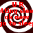 Four identical spiral patterns with red text overlay reading 'UR getting sleeting ok now go to sleep' on a dark background.