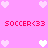 Pixelated pink background with repeated red text and heart symbols in white and light pink.