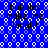 Blue background with white bubble patterns and repeated text 'bubbles make me laugh!' in black pixelated font across four quadrants.