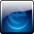 Blue circular icon with a white arrow symbol, displayed in multiple positions on a light gray background