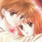 A 48x48 pixel animated buddy icon featuring a close-up of an anime-style character with orange hair and white clothing on the left, paired with black background text reading "Anime IM" above smaller stylized text on the right.