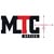 Pixelated black and red text 'MTC' with a white 'G' partially visible on a white background.
