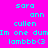 Pixelated text in cyan on a split background of pink and blue, with identical text across two color sections.