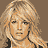 Pixelated contact sheet of Britney Spears images with text overlays in a 3x3 grid layout, showing multiple facial portraits and repeated text elements across sampled frames.
