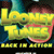 Animated contact sheet showing two frames of a Looney Tunes-themed buddy icon with yellow text and blue background elements.