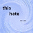 A static image with a light blue swirling background displays multiple text fragments and black heart symbols.