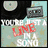 A four- of pixelated text and imagery featuring music-related items, hearts, and a checkered background with red and pink text