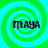 Four identical pixelated arranged in a , each containing the word MAYA over green and cyan spiral patterns