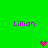 Green background with four purple "Lillian" text blocks and three pixelated hearts in pink and brown.