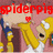 Animated sequence of a cartoon character with yellow hair and blue pants holding a white object, with red text and a red heart above.