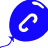 A blue balloon-shaped icon with a white curved line symbol on the left, transitioning to scattered gray pixelated letters on the right in an animated contact sheet layout.