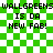 Green and white checkered background with repeated text "WALLGREENS IS DA NEW FAB!" in black pixelated font, featuring subtle animation effects on the right side.
