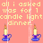 A 48x48 pixel animated contact sheet showing a candlelight dinner scene with repeated text and candle icons arranged in a grid pattern on a pink background.