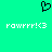 A static image with a bright green background featuring a black pixelated heart symbol at the top center and two identical white text strings below it.