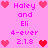Pixelated pink background with repeated text and heart icons in red/pink hues, arranged in a pattern