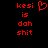 Red pixelated text and a heart symbol on a black background, with the heart symbol present in one view and absent in another.