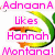 Four identical display text in different colors with a green and yellow curved shape behind the text