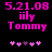 Pixelated pink text and heart symbols on black background, with animation changes in heart positions between observations.