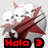 Pixelated icon with white skulls and red star-like shapes, displaying four distinct text labels in red pixel font on black backgrounds.
