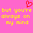 A static pixel art image with a bright pink background, yellow text, and a red heart symbol above the text.