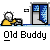 Animated contact sheet of a pixel art character interacting with a computer across 13 frames showing progressive movement and screen changes.