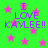 Green background with pink stars and purple text reading "I LOVE KAYLEE!!" in four repeated sections.